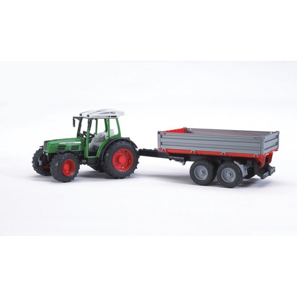 2104 Bruder tractor fendt 209 s met aanhanger