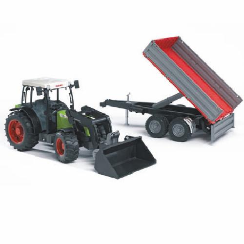 Rot long Trein 2112 Bruder Tractor en Aanhanger Claas N.267 F