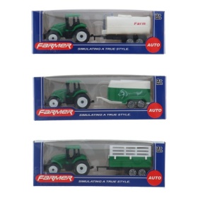 Vergroot Tractor Met Aanhanger Tractor Met Aanhanger