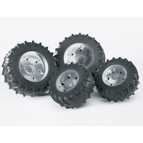 Zoekies.com - 03317 Bruder Accesoures Banden Zwart/Lichtgrijs | 0400172033170