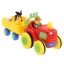Tractor Met Dieren Op Aanhanger Met Geluid