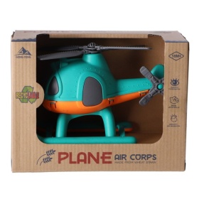 Vergroot Helicopter Bioplastic Blauw Helicopter Bioplastic Blauw