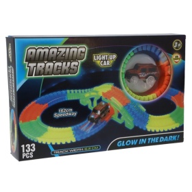 Vergroot Glow In The Dark Tracks 162 Cm 133-Delig Glow In The Dark Tracks 162 Cm 133-Delig