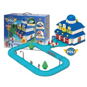 Vergroot Robocar Poli Headquarter met Diecast Robocar Poli Headquarter met Diecast