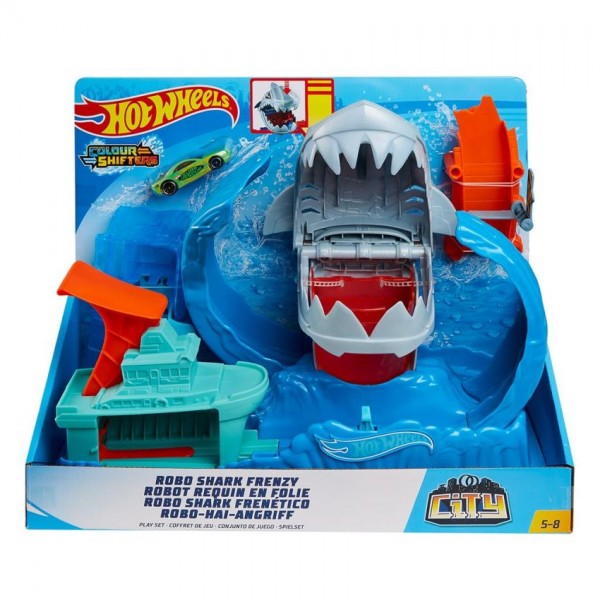 Hot Wheels City Robo Haai Waanzin Speelset