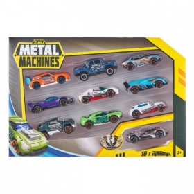 Vergroot Zuru Metal Machines Diecast Auto's 10 Pack Zuru Metal Machines Diecast Auto's 10 Pack