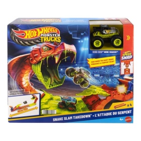 Vergroot Hot Wheels Monster Trucks Snake Slam Takedown Track Hot Wheels Monster Trucks Snake Slam Takedown Track