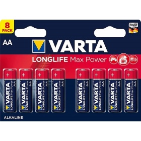 Vergroot Batterij AA 8x Varta Alkaline Max Power Batterij AA 8x Varta Alkaline Max Power