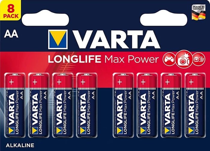 Batterij AA 8x Varta Alkaline Max Power