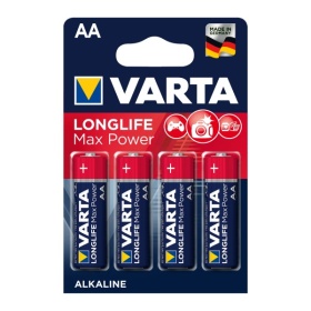 Vergroot Batterij AA 4x Varta Alkaline Max Power Batterij AA 4x Varta Alkaline Max Power