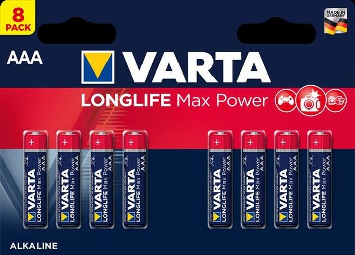 Batterij AAA 8x Varta Alkaline Max Power