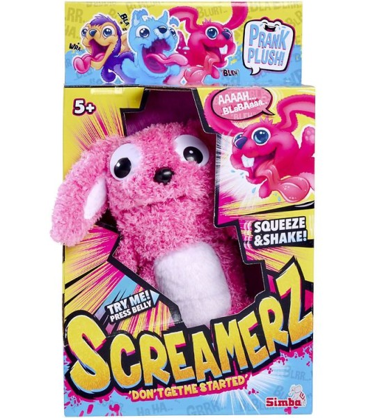 Pluche Prank Screamerz Konijn Roze