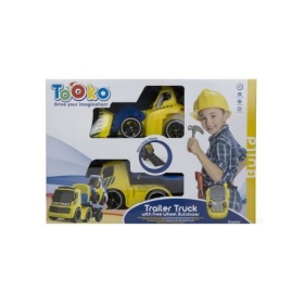 Vergroot Radiografisch Bestuurbare Auto Bulldozer Tooko Trailer Truck Radiografisch Bestuurbare Auto Bulldozer Tooko Trailer Truck