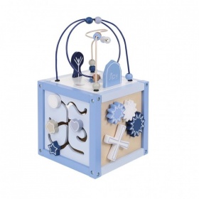 Vergroot Jipy Activiteiten Kubus Hout Blauw Jipy Activiteiten Kubus Hout Blauw