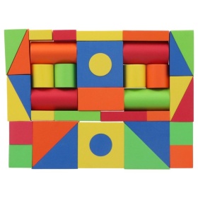 Vergroot Jipy Discover Foam Stapelblokken 37 Delig Gekleurd Jipy Discover Foam Stapelblokken 37 Delig Gekleurd
