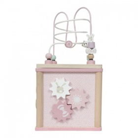 Vergroot Little Dutch Activiteitenkubus Roze Little Dutch Activiteitenkubus Roze