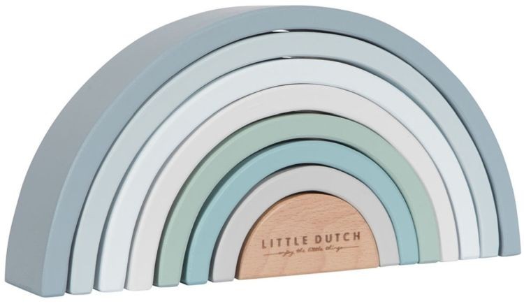 Little Dutch Houten Regenboog Blauw Little Dutch Houten Regenboog Blauw