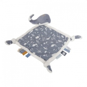 Vergroot Little Dutch Knuffeldoek Walvis Oceaan Blauw Little Dutch Knuffeldoek Walvis Oceaan Blauw