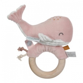 Vergroot Little Dutch Walvis Ringrammelaar Ocean Pink Little Dutch Walvis Ringrammelaar Ocean Pink
