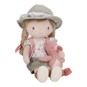 Vergroot Little Dutch Knuffelpop Rosa Safari Friends Little Dutch Knuffelpop Rosa Safari Friends
