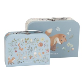 Vergroot Little Dutch Kofferset Forest Friends Blue Little Dutch Kofferset Forest Friends Blue