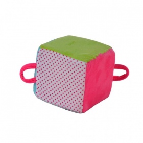 Vergroot Rammelaar Kubus Met Belletje 11 Cm Rammelaar Kubus Met Belletje 11 Cm