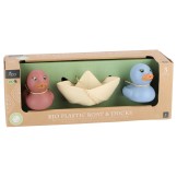 Jipy Bioplastic Set 2 Badeendjes En 1 Bootje