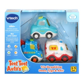 Vergroot Vtech Toet Toet Trio Pack Owen, Tygo, Amir Vtech Toet Toet Trio Pack Owen, Tygo, Amir