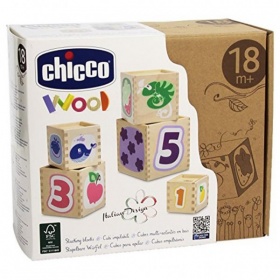 Vergroot Chicco Stapelblokken Hout Chicco Stapelblokken Hout