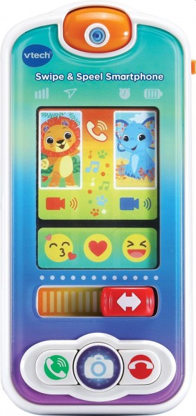 VTech speelgoedtelefoon Swipe & Speel junior 15 x 4,5 cm blauw