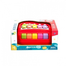 Vergroot Piano Met Xylofoon Piano Met Xylofoon