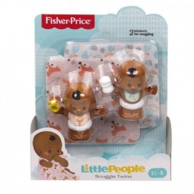 Vergroot Fisher Price Little People Babies Deluxe Gear Tweeling Fisher Price Little People Babies Deluxe Gear Tweeling