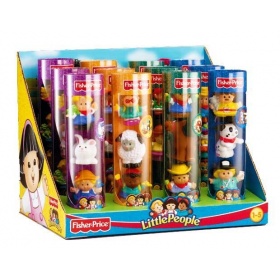 Vergroot Fisher Price Little People figuren in koker Fisher Price Little People figuren in koker