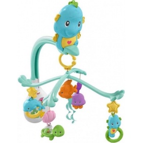 Vergroot Fisher Price 3 In 1 Soothe + Play Seahorse Fisher Price 3 In 1 Soothe + Play Seahorse