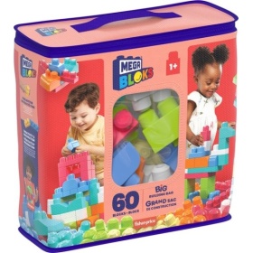 Vergroot Maxi Blokkentas 60 stuks Roze Maxi Blokkentas 60 stuks Roze