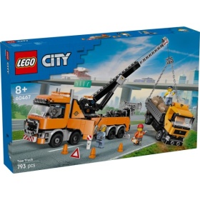 Vergroot Lego 60467 City Zware Sleepwagen Met Kraan Lego 60467 City Zware Sleepwagen Met Kraan