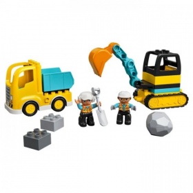 10931 Lego Duplo Truck en Graafmachine met Rupsbanden