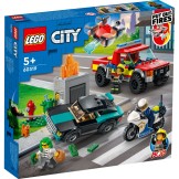 60319 Lego city brandweer en politie achtervolging