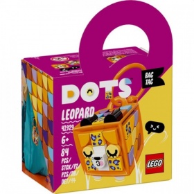 41929 Lego Dots Bag Tag Leopard