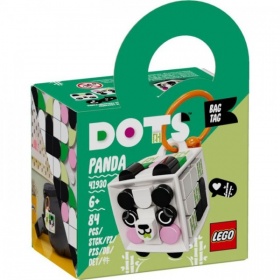 Vergroot 41930 Lego Dots Bag Tag Panda 41930 Lego Dots Bag Tag Panda