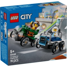 Vergroot Lego 60459 City Great Vehicles Raceautopakket: Vliegtuig Vs Ziekenhuis Lego 60459 City Great Vehicles Raceautopakket: Vliegtuig Vs Ziekenhuis