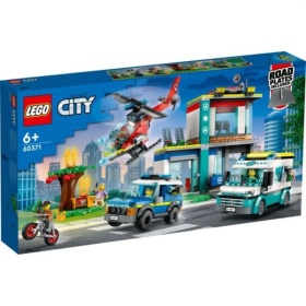 Vergroot 60371 Lego City Hoofdkwartier Van Hulpdienstvoertuigen 60371 Lego City Hoofdkwartier Van Hulpdienstvoertuigen