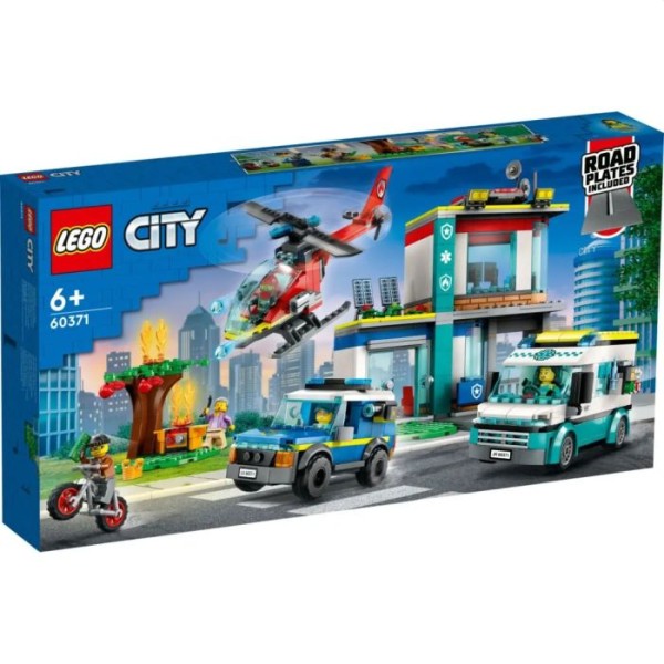 60371 Lego City Hoofdkwartier Van Hulpdienstvoertuigen