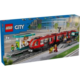 Vergroot Lego 60423 City Trains Stadstram En Station Lego 60423 City Trains Stadstram En Station