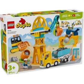Vergroot Lego Duplo Town 10476 3in1 Bouwplaats En Voertuigen Lego Duplo Town 10476 3in1 Bouwplaats En Voertuigen