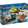 Lego City Great Vehicles 60505 Vliegtuig, Servicewagen En Hoovercraft