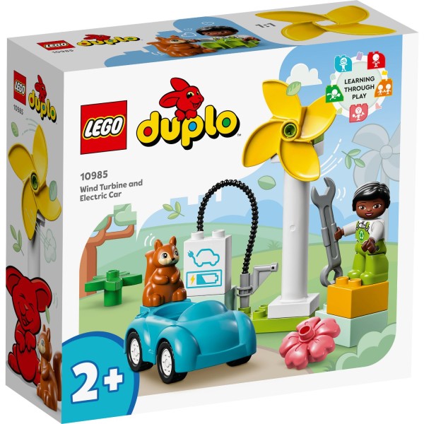 Lego Duplo town windmolen en elektrische auto 10985