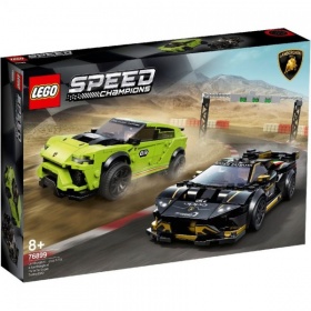 Vergroot 76899 Lego Speed Lamborghini Urus ST-X & Huracán Super Trofeo Evo 76899 Lego Speed Lamborghini Urus ST-X & Huracán Super Trofeo Evo