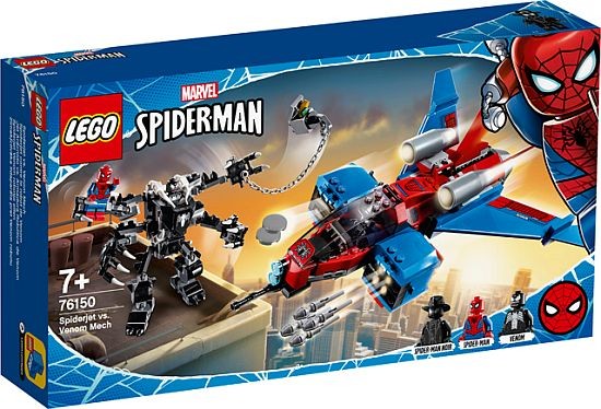 76150 Lego Marvel Spiderman Spiderjet VS. Venom Mecha