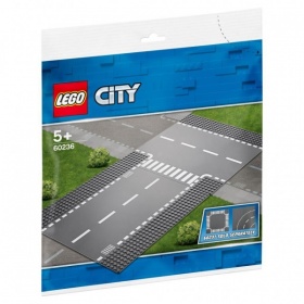 Vergroot 60236 Lego City Rechte Wegplaat en T-Splitsing 60236 Lego City Rechte Wegplaat en T-Splitsing